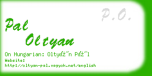 pal oltyan business card